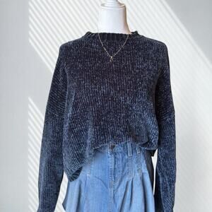 Elophe Studios Navy Chenille Sweater